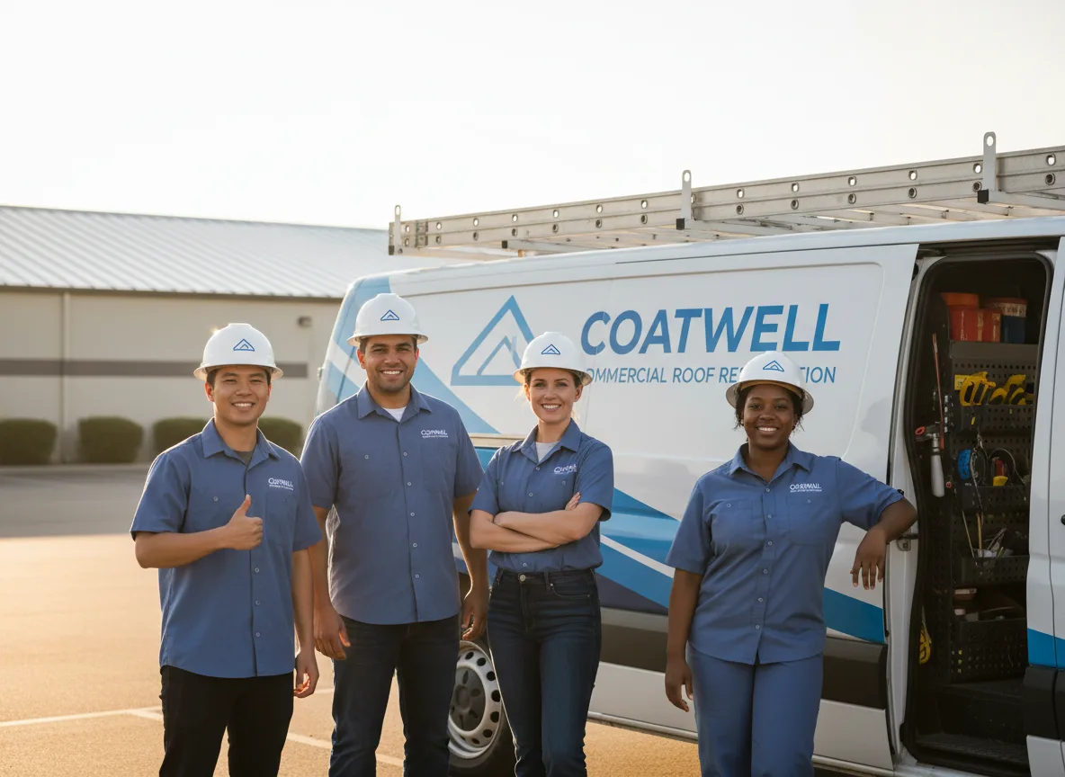 Commercial roof coating company in Bryson, TX